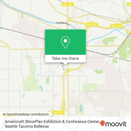 Mapa de Americraft ShowPlex Exhibition & Conference Center