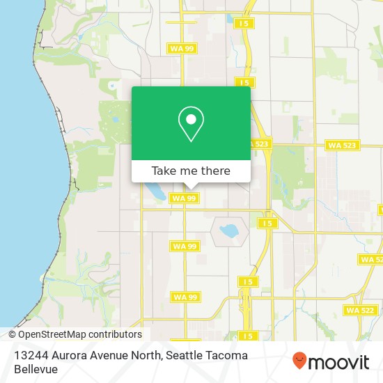 Mapa de 13244 Aurora Avenue North