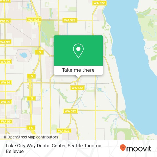 Mapa de Lake City Way Dental Center