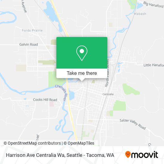 Mapa de Harrison Ave Centralia Wa