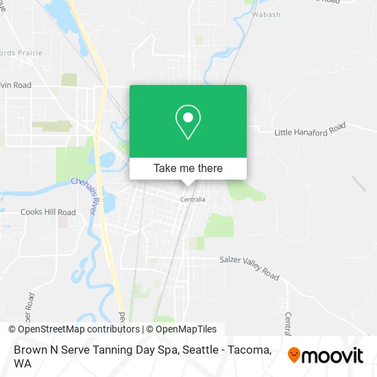 Mapa de Brown N Serve Tanning Day Spa