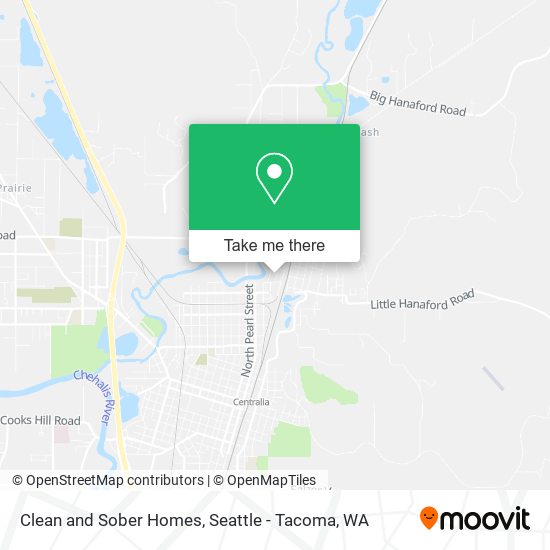 Clean and Sober Homes map