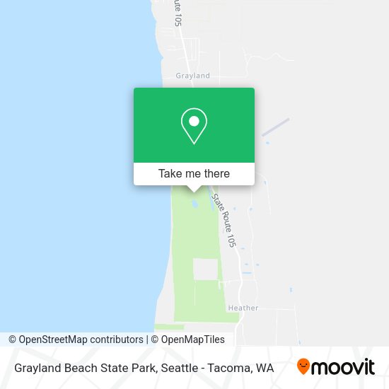 Grayland Beach State Park map