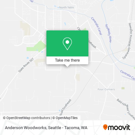 Anderson Woodworks map