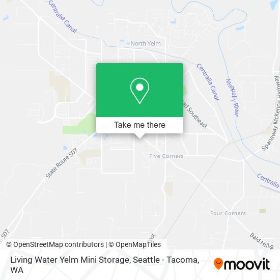 Living Water Yelm Mini Storage map