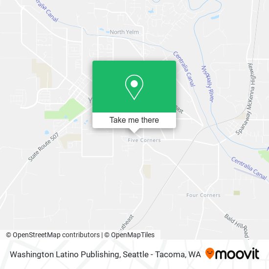 Washington Latino Publishing map