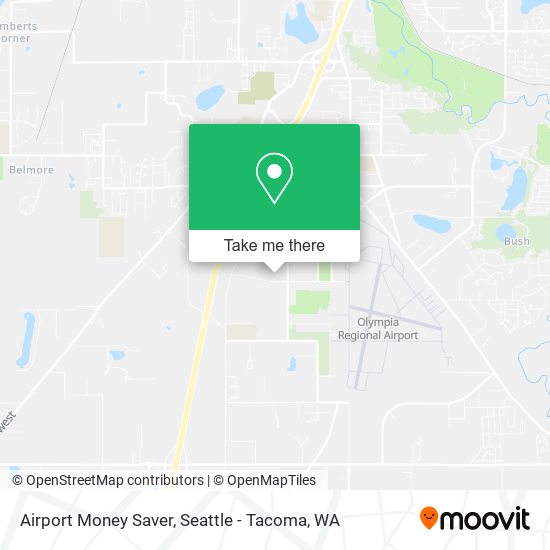 Airport Money Saver map