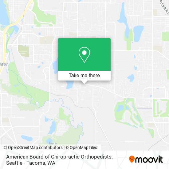 American Board of Chiropractic Orthopedists map