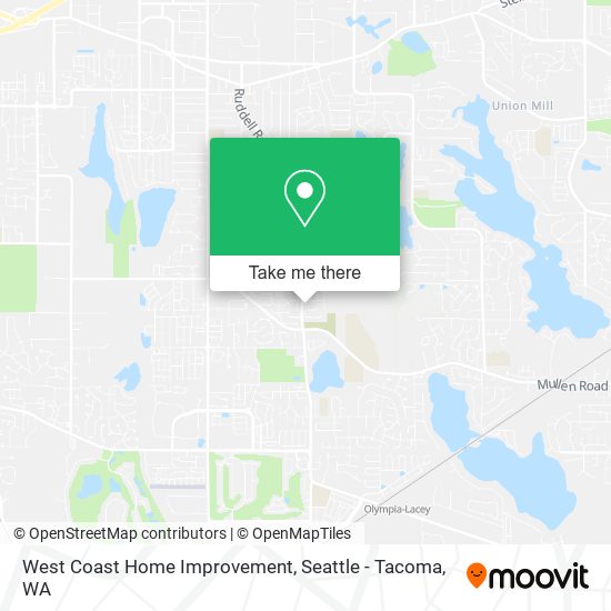Mapa de West Coast Home Improvement