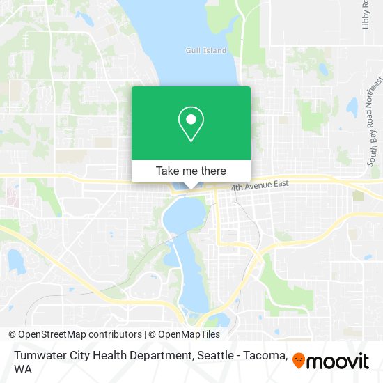 Tumwater City Health Department map