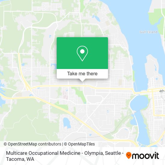 Multicare Occupational Medicine - Olympia map