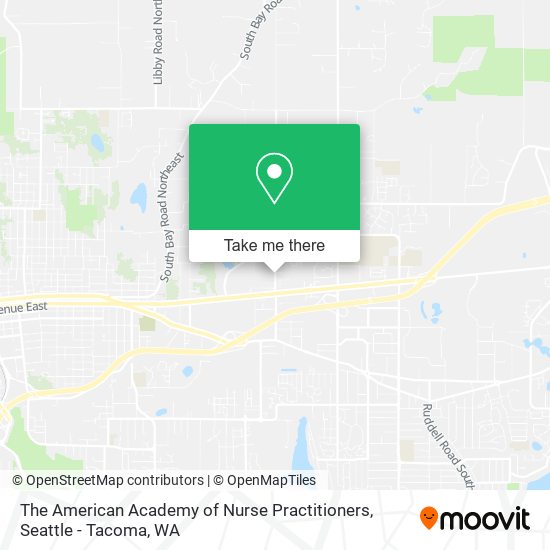 Mapa de The American Academy of Nurse Practitioners
