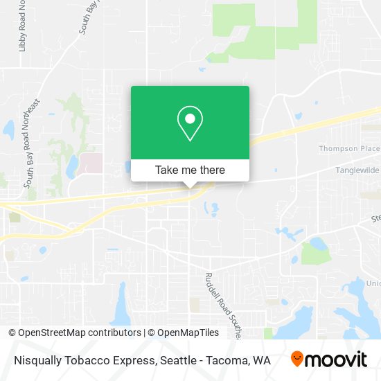 Nisqually Tobacco Express map