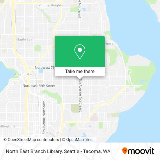 North East Branch Library map