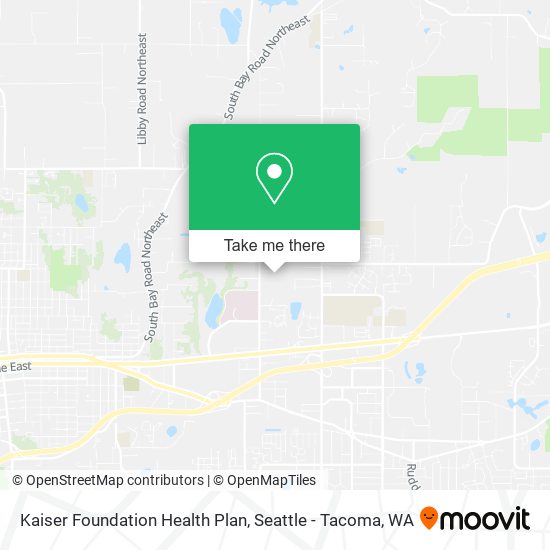 Mapa de Kaiser Foundation Health Plan