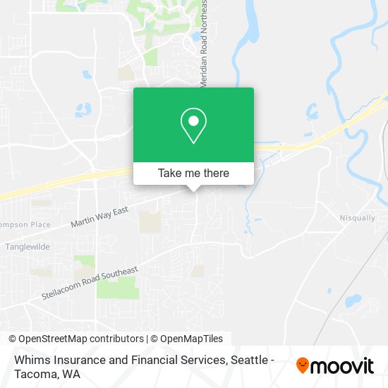 Whims Insurance and Financial Services map