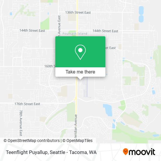 Mapa de Teenflight Puyallup