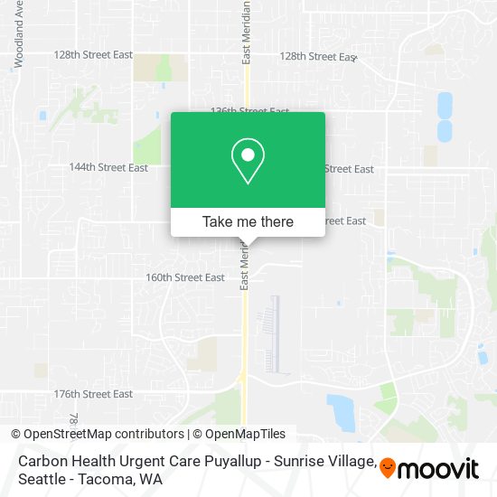 Mapa de Carbon Health Urgent Care Puyallup - Sunrise Village