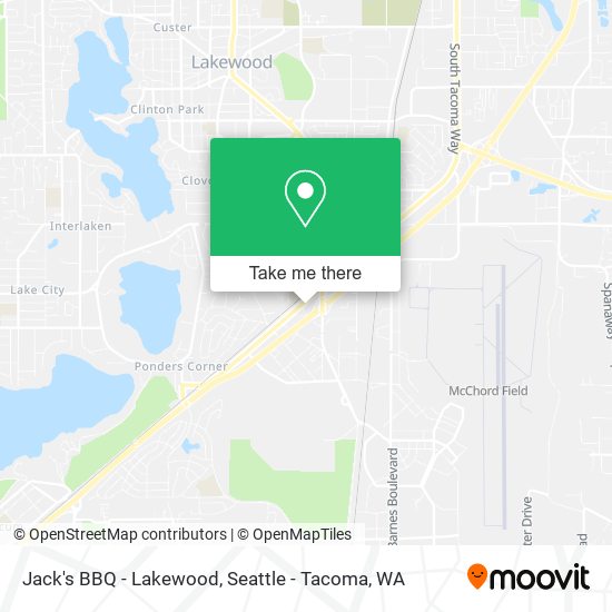 Jack's BBQ - Lakewood map