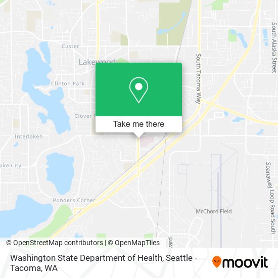 Mapa de Washington State Department of Health