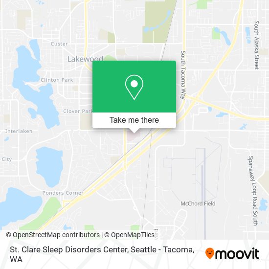 Mapa de St. Clare Sleep Disorders Center