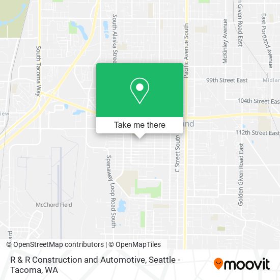 R & R Construction and Automotive map