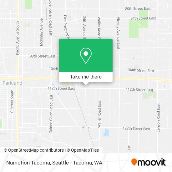 Mapa de Numotion Tacoma