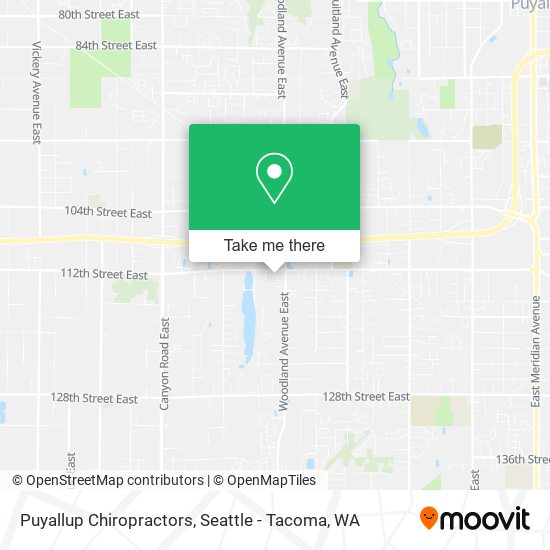 Puyallup Chiropractors map