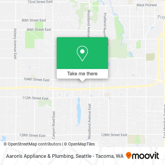 Mapa de Aaron's Appliance & Plumbing