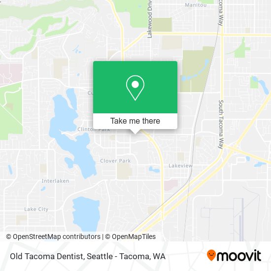 Old Tacoma Dentist map