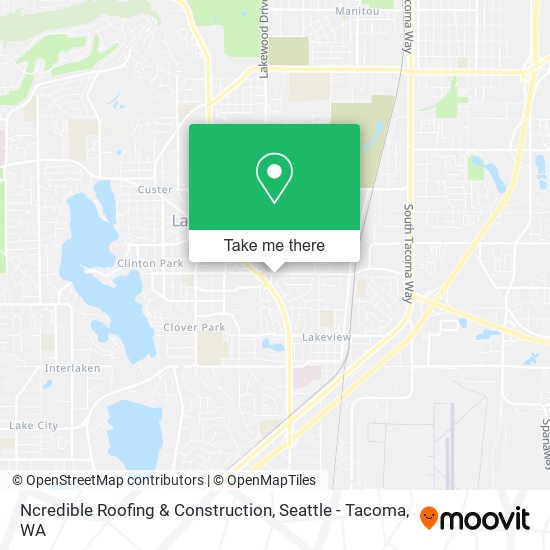 Ncredible Roofing & Construction map