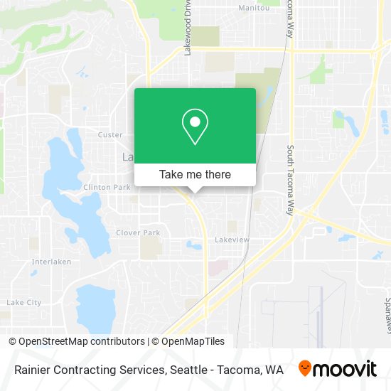 Rainier Contracting Services map