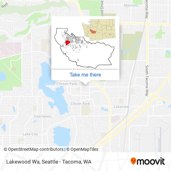Mapa de Lakewood Wa