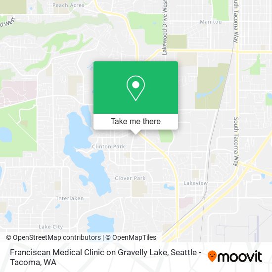 Franciscan Medical Clinic on Gravelly Lake map