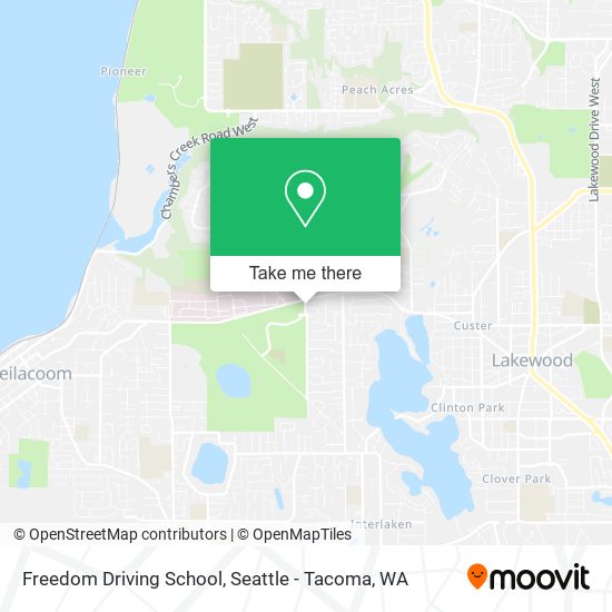 Freedom Driving School map