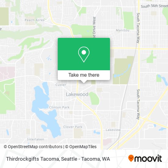 Mapa de Thirdrockgifts Tacoma