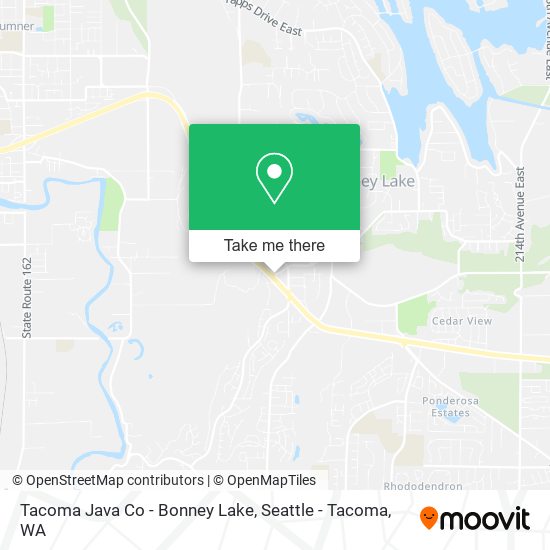 Mapa de Tacoma Java Co - Bonney Lake