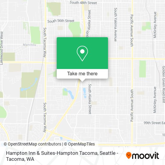 Mapa de Hampton Inn & Suites-Hampton Tacoma