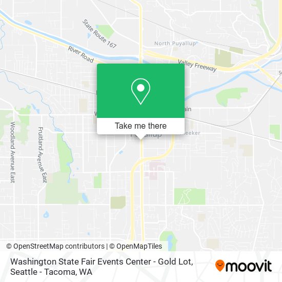 Washington State Fair Events Center - Gold Lot map