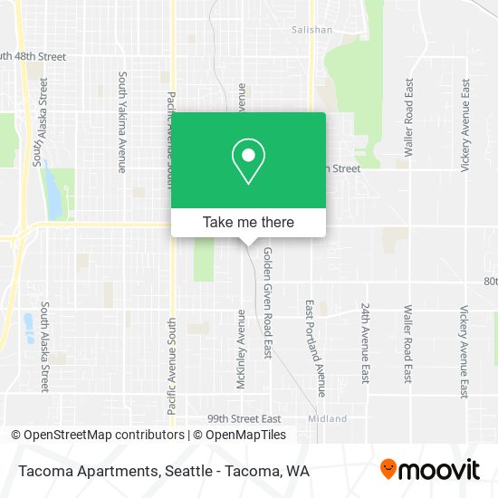 Tacoma Apartments map