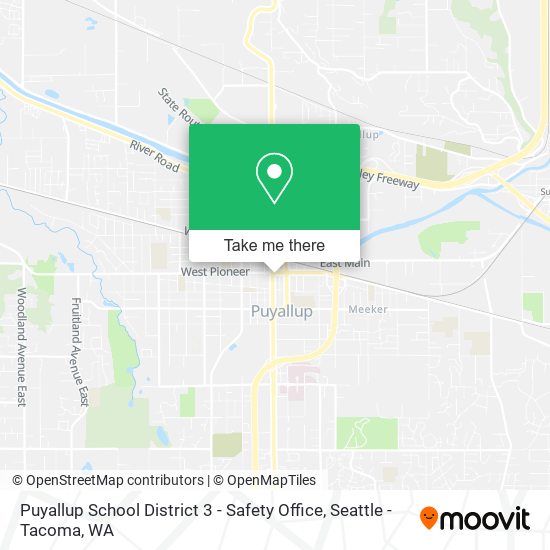 Mapa de Puyallup School District 3 - Safety Office