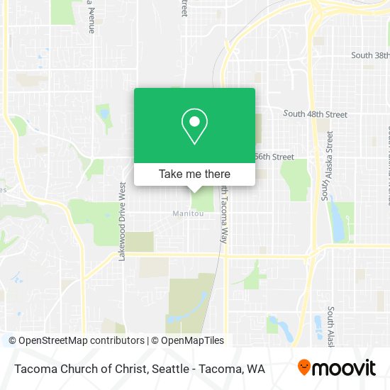 Tacoma Church of Christ map