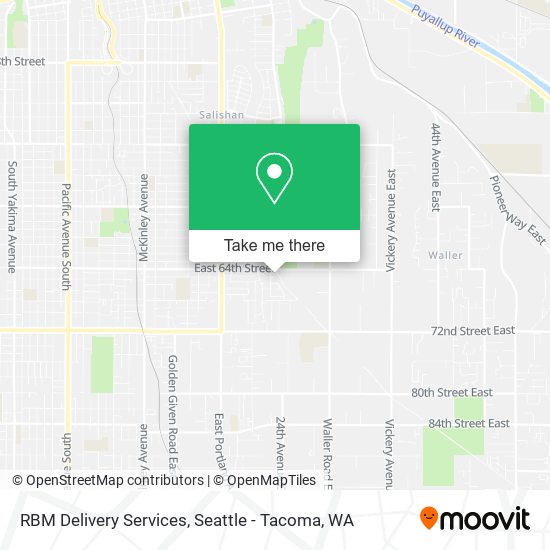Mapa de RBM Delivery Services