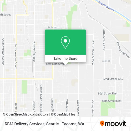 RBM Delivery Services map