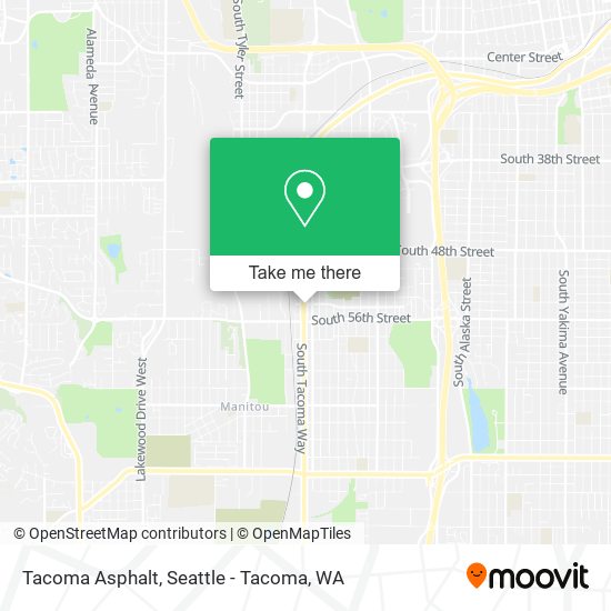 Tacoma Asphalt map