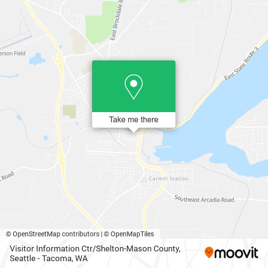 Visitor Information Ctr / Shelton-Mason County map