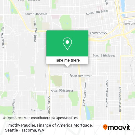 Mapa de Timothy Paudler, Finance of America Mortgage