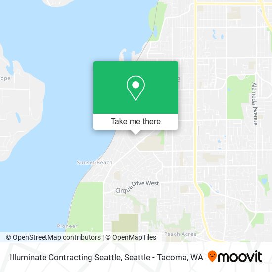 Mapa de Illuminate Contracting Seattle
