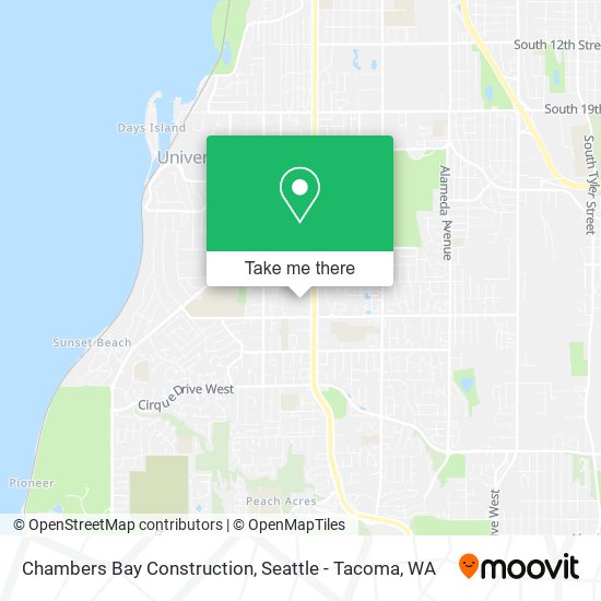 Chambers Bay Construction map