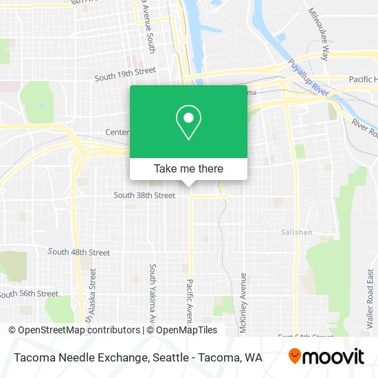 Tacoma Needle Exchange map